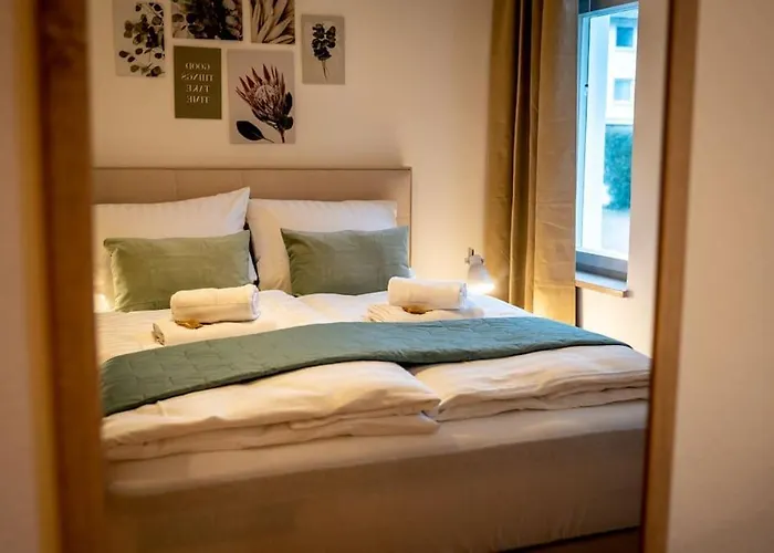 Villa I 100M Kurpark I Wintergarten Boxspringbett I Netflix